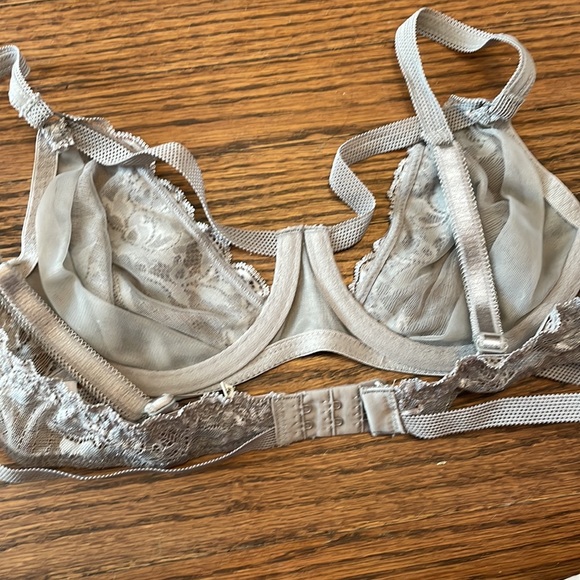 Free People Intimately Gray Lace Strappy Bra - Picture 7 of 8